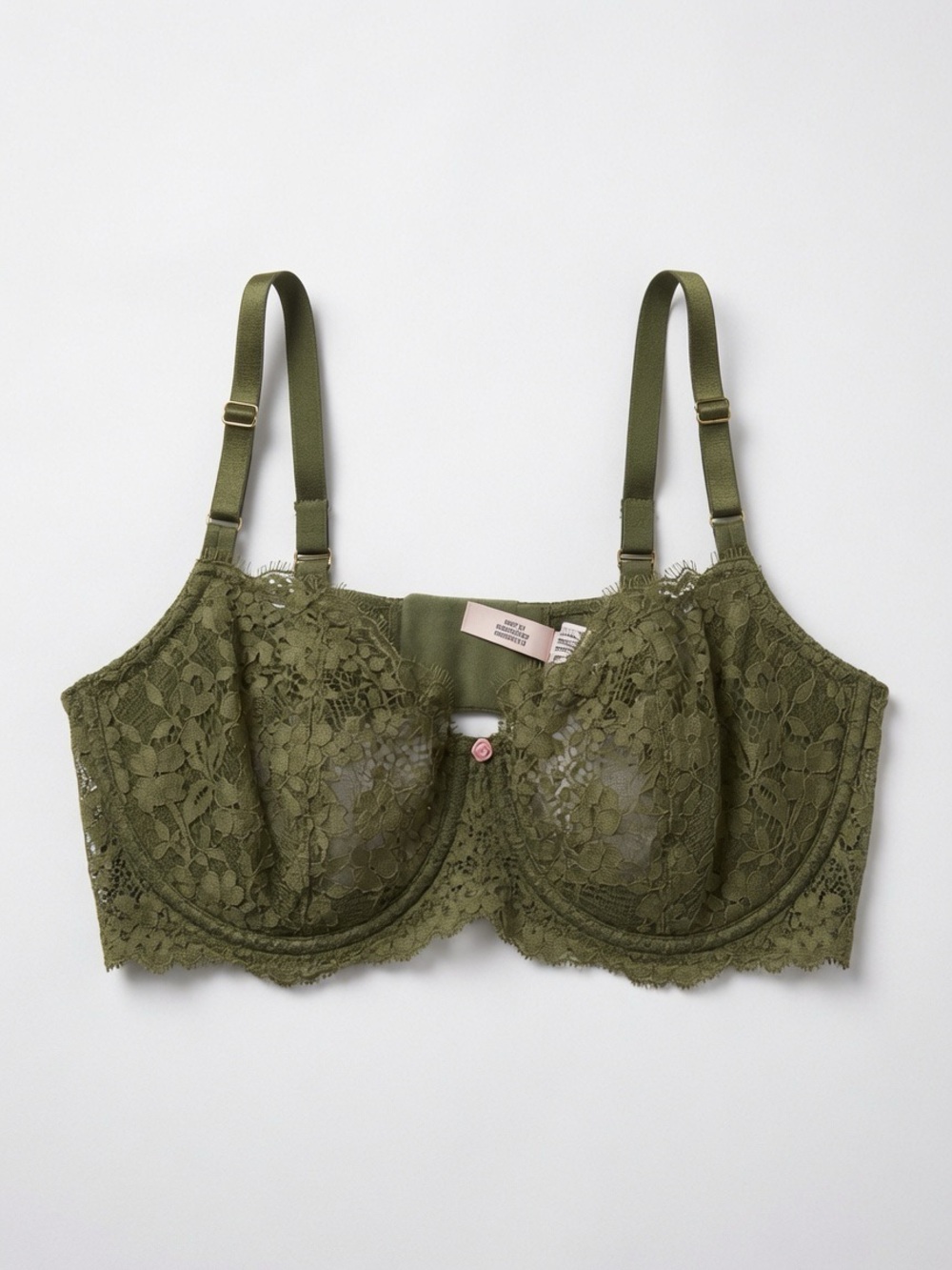 Victoria secret Olive Lace Underwire Bra - worn once